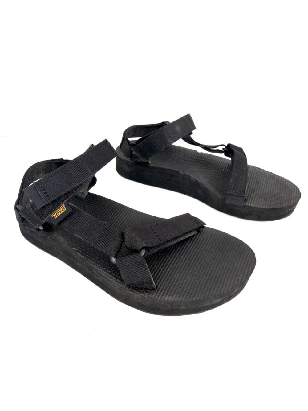 Teva Original Universal Sandals Womens 8 Black Adjustable Walking Sport Gorpcore